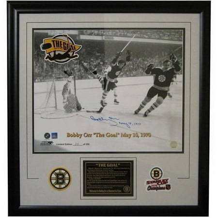 Sports Images Autographed Bobby Orr 16" x 20" Framed 1970 Stanley Cup Photograph