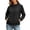 Black, variant on Women's Lightweight Hooded Zip Up Jacket – Versatile Summer Sun Protection Coat in Sizes S-4XL, Breathable Outdoor Casual Outerwear for Daily Travel