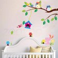 thumbnail image 3 of Vinil Infantil Decorativo DaraBaby Búhos de colores Árbol y conejos 117 cm 0.2 cm 89 cm, 3 of 5