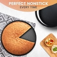 thumbnail image 6 of RFAQK Non-Stick 9 Inch Springform Pan - Spring form Pan for Cheesecake with Removable Bottom, Bonus Icing Spatula with 10 Pcs Parchment Paper & Recipe E-Book - Ideal for Baking Cakes, Pizzas, & More!, 6 of 8
