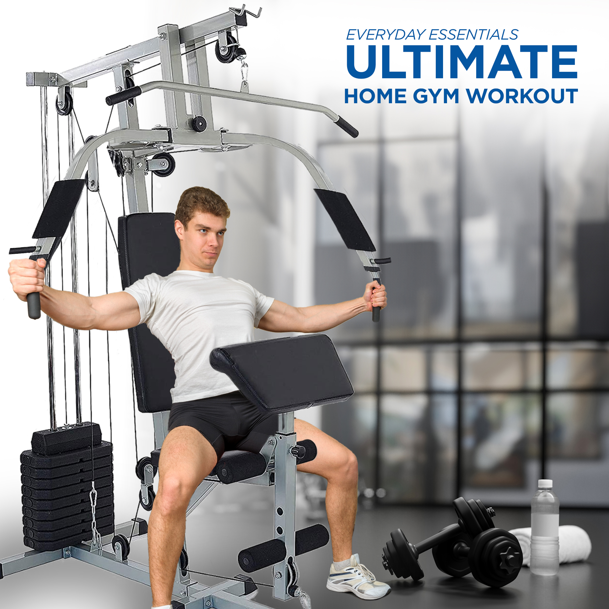 Everyday Essentials Home Gym Exercise Equipment Bench Strength Workout Station - image 5 of 10