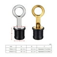 thumbnail image 5 of Metal Snap Handle Drain Plug Boat Rubber Scupper Plugs Kayak Accessories, 5 of 13