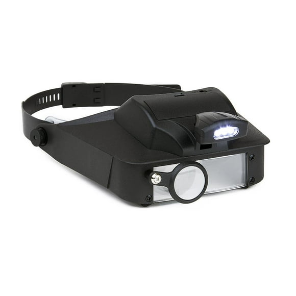Carson Optical LV-10 Lumi Visière LED Éclairé Réglable Tête Visière Loupe