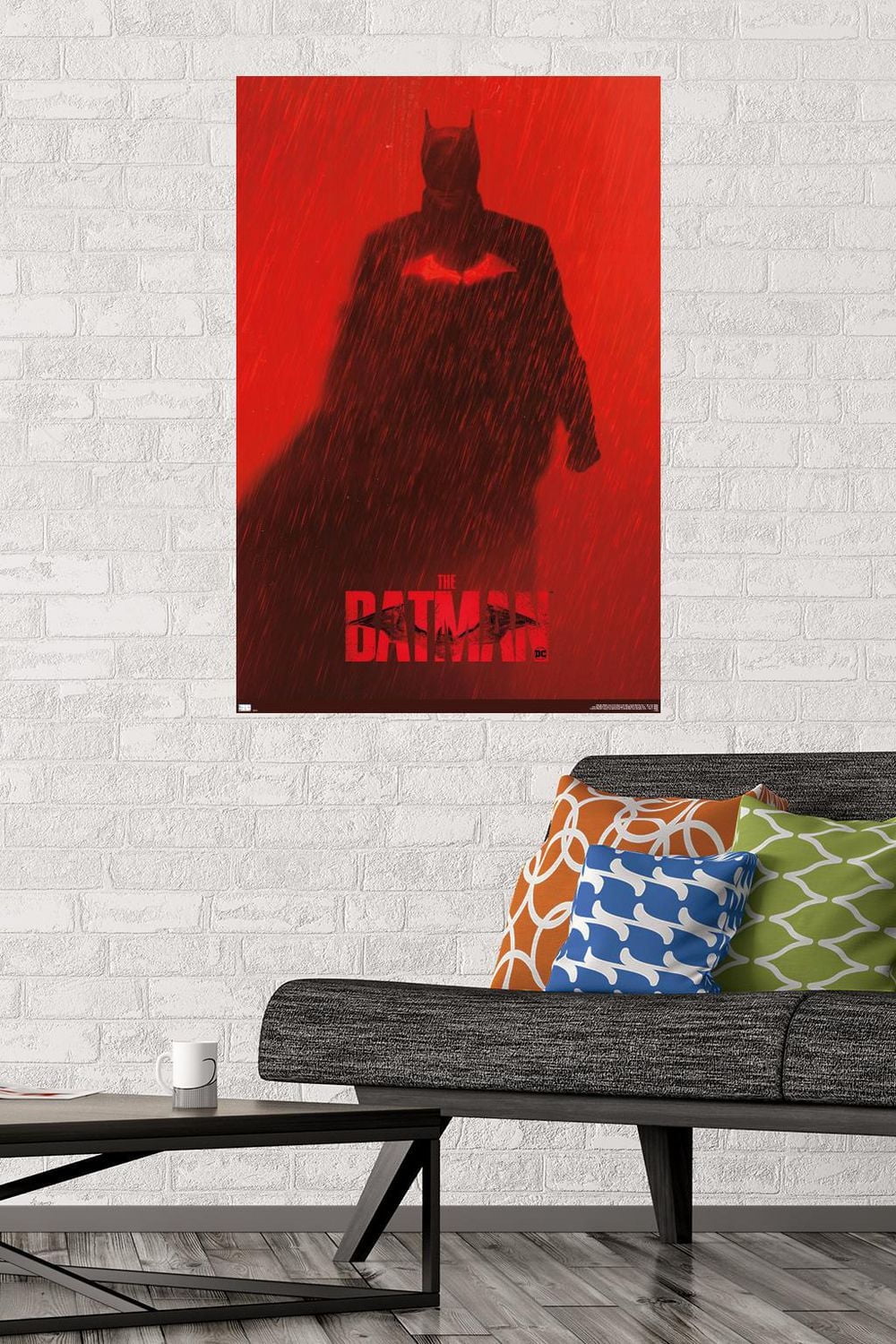 DC Comics Movie The Batman - Batman Teaser One Sheet Wall Poster, 14.725" x 22.375"
