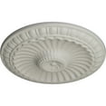 thumbnail image 3 of Ekena Millwork 11 1/4"OD x 1 1/8"P Linus Ceiling Medallion, Hand-Painted Pot of Cream, 3 of 6
