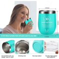 thumbnail image 2 of ILIKAKA 30th Birthday Gifts for Women Wine Glass-30 Funny Gift Idea for Her 1990 Tumbler 30 years old Unigue present for sister, 2 of 6