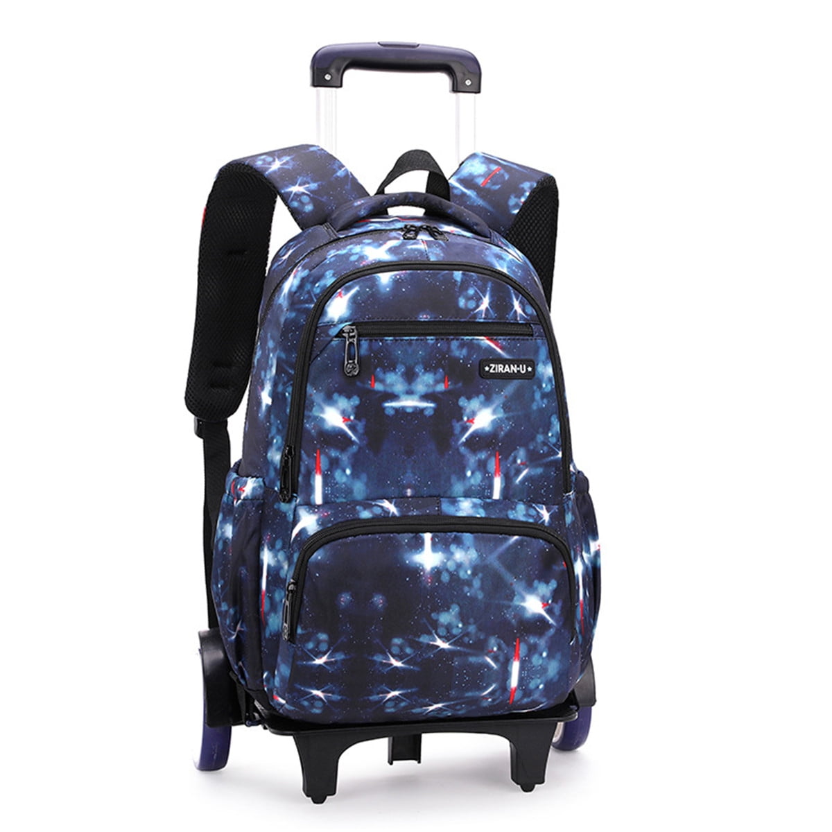 School Kids Rolling Backpack for Girls With Wheels Trolley Wheeled Backpack