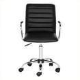 thumbnail image 1 of Hawthorne Collection Chrome Steel Desk Office Chair in Black, 1 of 1