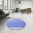 thumbnail image 4 of Ahgly Company Tapis Rond Lavable en Machine Intérieur Transitionnel Bleu Ardoise Clair, 8 Pieds Rond, 4 of 7