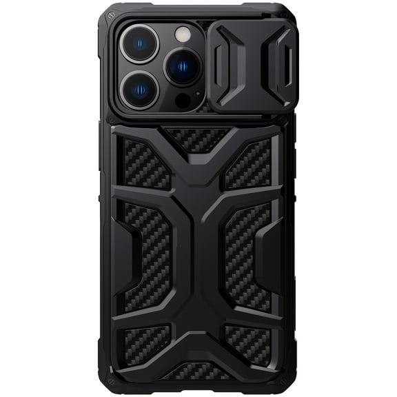 Allytech Case with Camera Cover for iPhone 13 Pro 6.1 Inch, Sliding Camera Lens Protection Military Grade Shockproof Armor Case, Anti-fall Airbag Impact Resistant for iPhone 13 Pro, Black