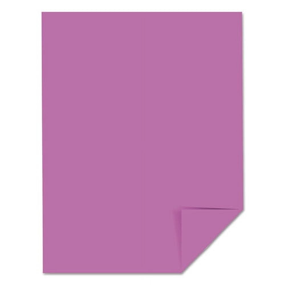 Color Cardstock, 65 Lb, 8.5 X 11, Outrageous Orchid, 250/pack | Bundle of 2 Packs