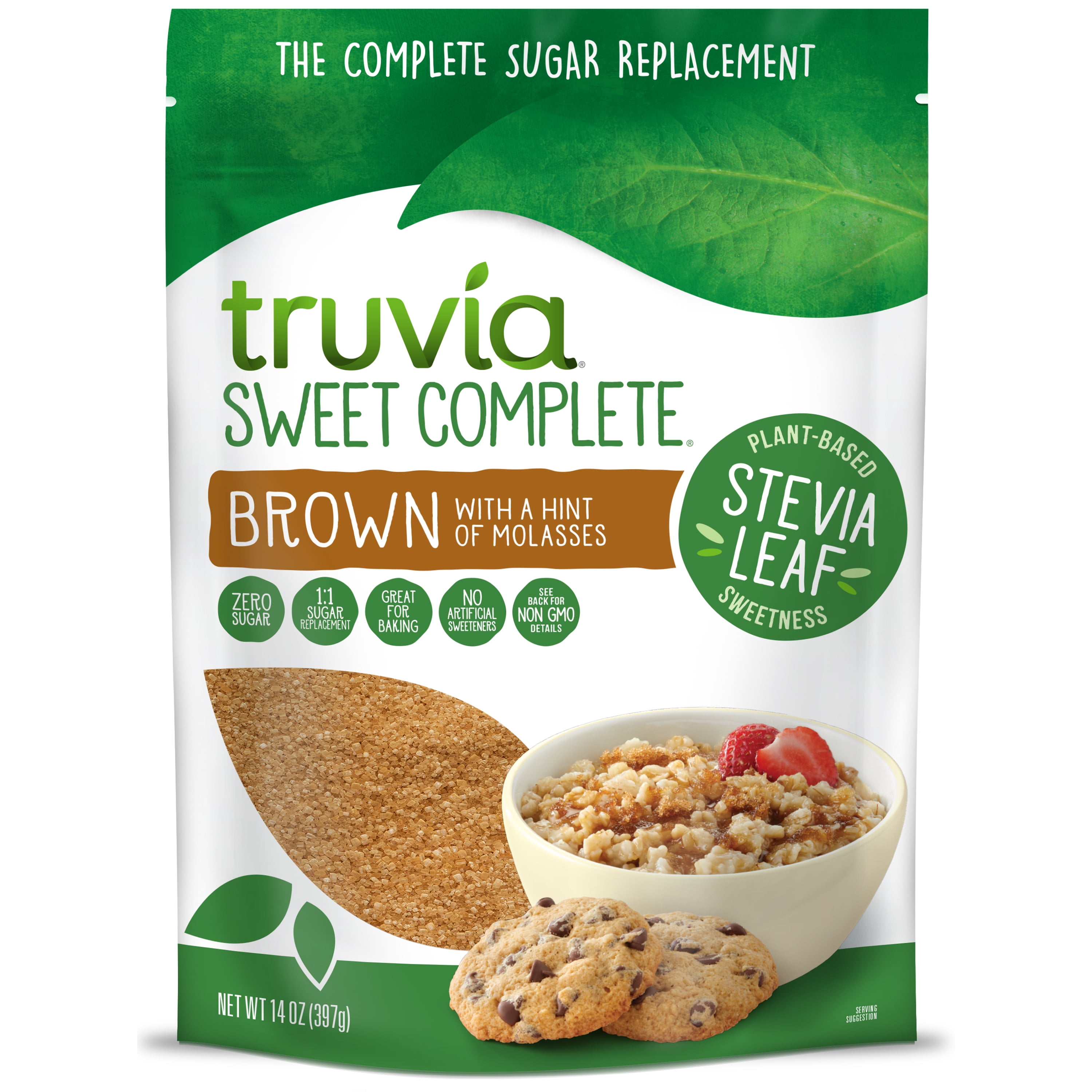 Truvia Sweet Complete Brown Calorie-Free Sweetener with the Stevia Leaf, 14oz Bag