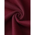 thumbnail image 5 of Agnes Orinda Women's Plus Size Overcoat Classic Stand Collar Long Sleeve Back Split Winter Long Coat with Pockets 1X Burgundy, 5 of 6
