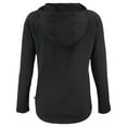 thumbnail image 3 of Women's Cutter & Buck Black Cincinnati Reds  Coastline Epic Comfort Eco Recycled Hoodie Raglan Long Sleeve T-Shirt, 3 of 3
