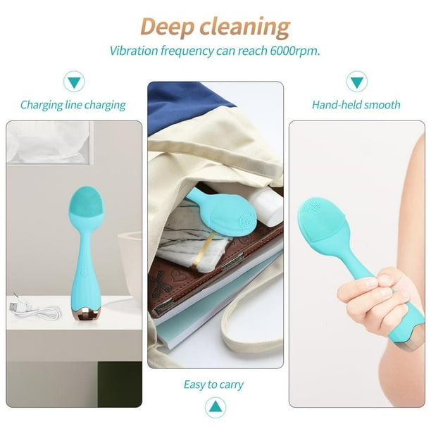Facial Cleanser Silicone Face Cleansing Brush Skin-Friendly Face Scrubber Electric Facial Massager Face Vibrating Washer for Deep Cleaning Removing Massaging No.2 - Walmart.ca Facial Cleanser Silicone Face Cleansing Brush Skin-Friendly Face Scrubber Electric Facial Massager Face Vibrating Washer for Deep Cleaning Removing Massaging No.2 - Walmart.ca