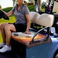 thumbnail image 3 of Xoenoiee Water Fire Splatter Soccer Pattern Golf Cart Seat Towel Protector Anti-Hot Portable Decorative Golf Cart Cover Universal for Most 2-Person Seats Club Car Accessories, 3 of 5