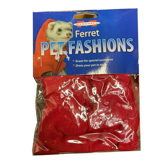 Marshall Pet Ferret Sweatshirt Red Gray