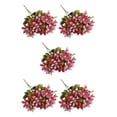 thumbnail image 3 of Transemion 1/2/3/5 Realistic Appearance Artificial Flower Low Maintenance For Life Elegant Mini Lily3 5PCS, 3 of 6