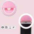 thumbnail image 1 of LED temporizador automático lámpara de anillo línea de anillo iluminación de relleno de campo lámpara de cámara de teléfono móvil temporizador carga USB, rosa, 1 of 5
