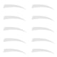 thumbnail image 1 of 10 piezas flecha Fletching flecha s Fletches escudo corte 5 pulgadas Blanco Zulema Flecha Fletching, 1 of 8