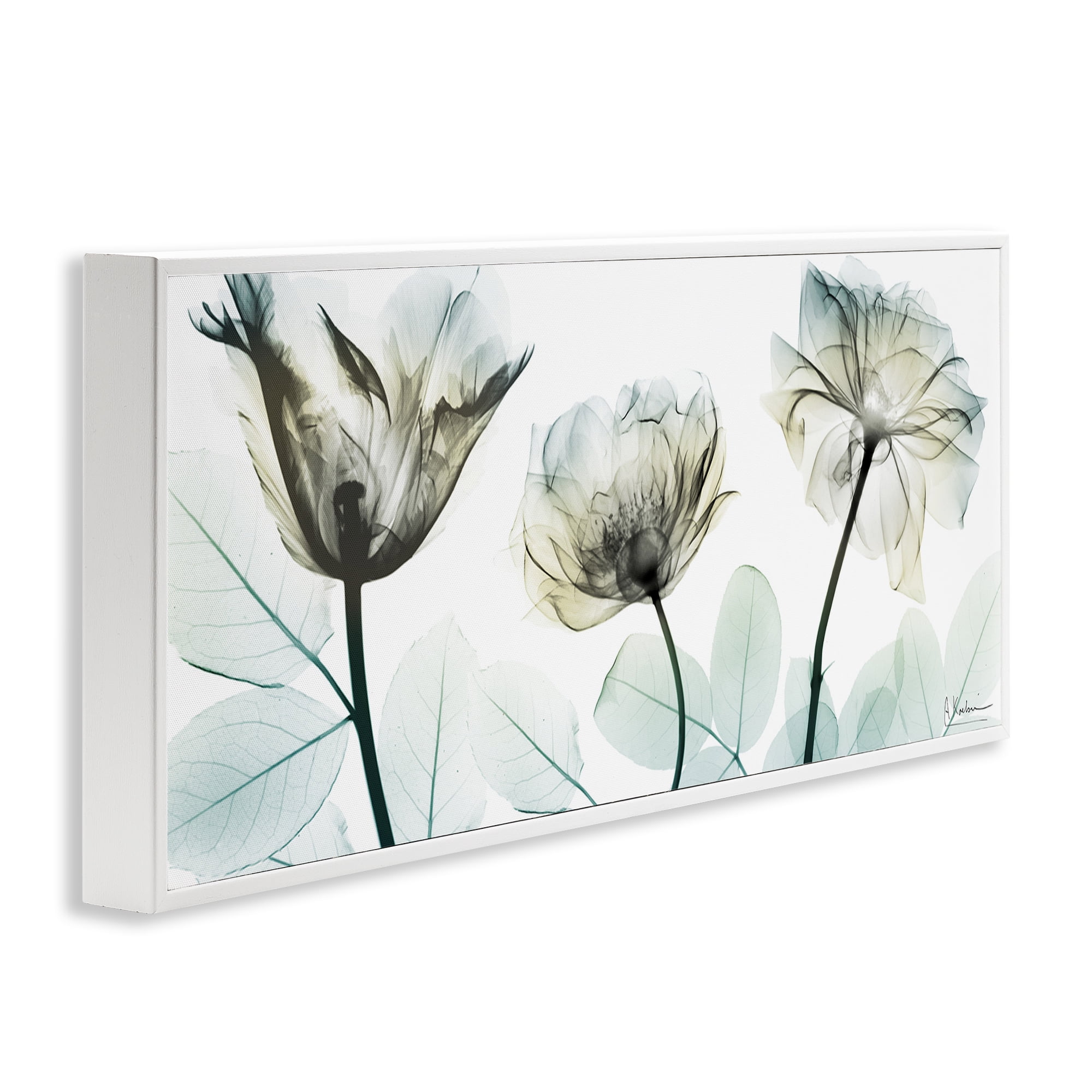 Stupell Industries Jewel of Passion Flowers White Framed Giclee Art, design by Albert Koetsier