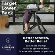 Teeter DEX Inversion & Core Training System – Multi-Functional Decompression Roman Chair Hyperextension Bench for Ab, Back, and Core Strength; Commercial-Grade 350 lb-Rated Home Exercise Equipment