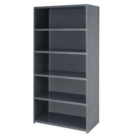 

6 Shelf Closed Steel Shelving Unit - 12 x 36 x 75 in.
