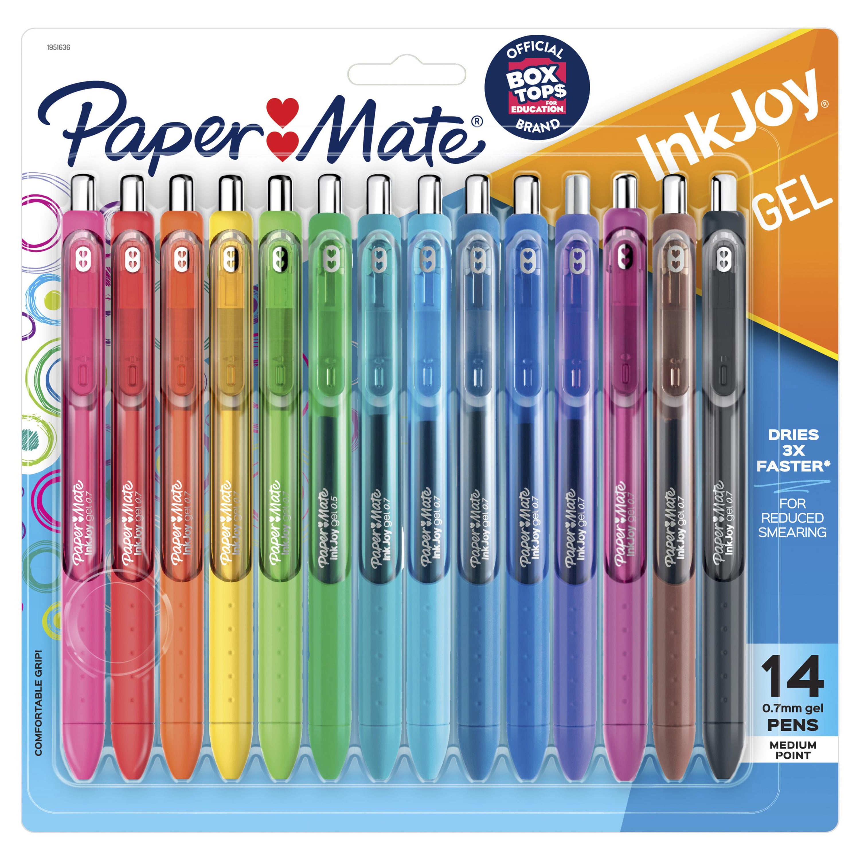 Paper Mate InkJoy  Gel Pens 0.5mm Fine Point Brand New Assorted Colors 14 ct 