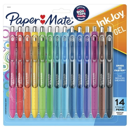 Paper Mate® InkJoy Gel Retractable Pen, 0.7mm, 14ct - Multicolor