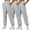 Gray, variant on Vrorvz 3 Pack Womens Sweatpant Straight Leg Loose Elastic Waist Drawstring Casual Jogger Sweat Pant with Pockets