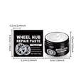 thumbnail image 4 of Automobile Wheel Hub Scratch Repair Paste - Car Wheel Rim Polishing & Brightening Kit for Alloy Wheels - Easy, Portable Car Care Solution for Curb Scuffs, Oxidation & Fine Abrasions Black, 4 of 6