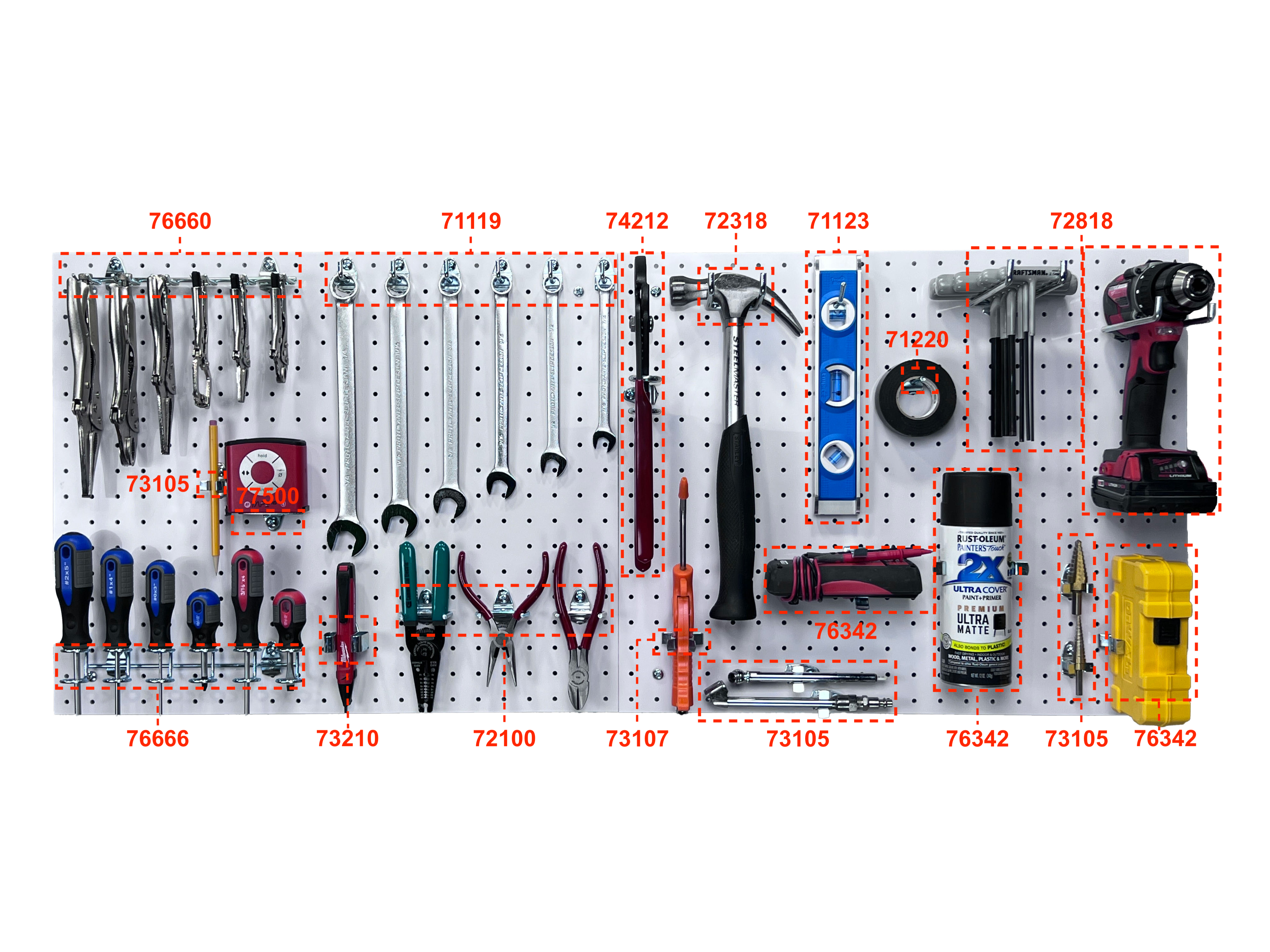 Triton Products Polypropylene Pegboard Panels, 22" x 18", 2-Pack photo 4