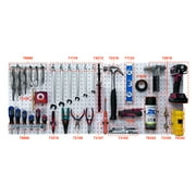 Triton Products® (2) 22 in. W x 18 in. H x 1/8 in. D White Polypropylene Pegboards