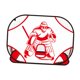 thumbnail image 2 of Objetivo de de práctica de es de hockey para el béisbol de jardín deportivo al aire libre Rojo, 2 of 8