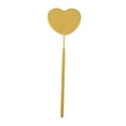 thumbnail image 3 of Espejo de pestañas en forma de corazón Zulema mango largo antideslizante desmontable Dorado, 3 of 8