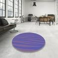 thumbnail image 4 of Ahgly Company Machine Washable Indoor Square Transitional Purple Amethyst Purple Area Rugs, 5' Square, 4 of 7