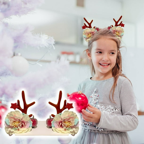 Xihbxyly Juego de Horquillas Navideñas, Diseño de Árbol de Navidad, Pinzas Pequeñas y Portátiles, Accesorio Festivo, Versátil para Combinar con Cualquier Atuendo Navideño, Ideal para Regalar En Navid