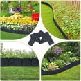 thumbnail image 2 of FTCBXT Edging for Landscaping,Landscape Edging Border, 24 Ft Plastic Garden Edging Border, Imitation Stone Fence for DIY Outdoor Yard Landscaping (30 Pcs, Black), 2 of 6