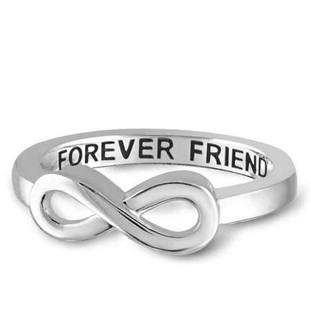 JewelersClub "Forever Friend" Infinity Ring In Sterling Silver