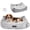 Gray, variant on Dog Beds for Medium Sized Dogs Reversible Cool & Warm with Neck Support Sides Washable All-Season , 30"X24",Gray