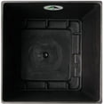 thumbnail image 5 of Algreen Valencia Square Tapered Pot Planter w/ Elevated Shelf, Black Marble, 28", 5 of 6