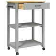 thumbnail image 2 of vidaXL Kitchen Trolley MONZA 60x40x90 cm Solid Wood Pine, 2 of 5