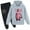 Gray, variant on Boys Tracksuit Messi_10 Pullover Sweatshirt Hooded and Jogger Pants Set 2pcs Casual Long Sleeve Hoodie for Teen