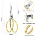 thumbnail image 2 of AWinjoy Kitchen Scissors, Heavy Duty Sharp Kitchen Shears Dishwasher Safe,Gold Kitchen Accessories Cooking Shears for Kitchen Meat Chicken Fish Poultry Herb Bread (Gold), 2 of 6