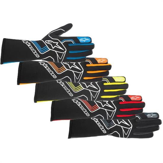 Alpinestars 3551023-156-M Tech-1 Race v3 Gloves, Black/Orange, M