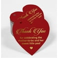 thumbnail image 2 of Inkdotpot Pack Of 100 Thank You For Celebrating The Mother To Be Baby Shower Favor Paper Tags Craft Real Gold Foil Hang Tags, 2 of 8