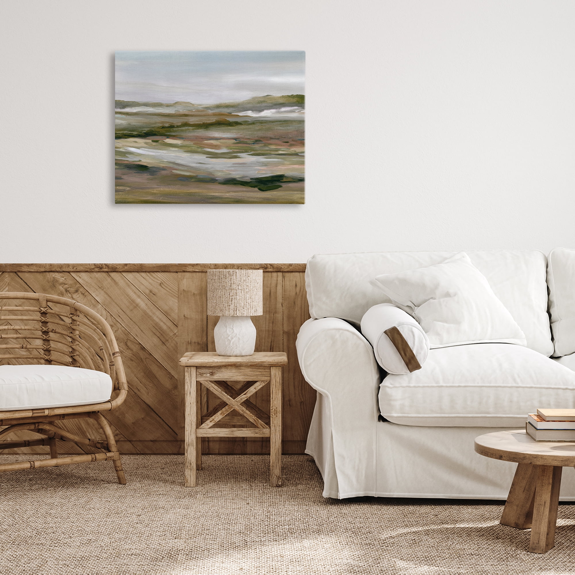 Stupell Industries Natural Meadow Abstract Horizon Canvas Wall Art, design by Carol Robinson
