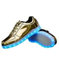 thumbnail image 3 of YLYL Women's Men's LED Sneakers Lights up Luminous Flashing USB Charging Low Top Lace up Shoes, 3 of 7