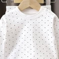 thumbnail image 3 of CAICJ98 Toddler Boy Pajamas Cotton Snug Fit Long Sleeve Pajama Top and Pants Set Kids Sleepwear Girls Baby Clothes (White,9-12 Months), 3 of 4