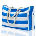 thumbnail image 1 of Bolsa de playa para mujer, bolsa de playa grande, bolsa de playa impermeable a prueba de arena con cremallera, bolsa de playa grande para piscina, 1 of 4